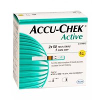 Тест-полоски Акку-Чек Актив (Accu-Chek Active), 100 штук 