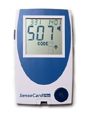 Глюкометр Сенсокард Плюс (SensoCard Plus) Говорящий глюкометр на русском языке. Память на 500 измерений с датой 
и временем. Вес 96 грамм. Большой и крупный экран. Подходит для пожилых 
людей. Удобный размер тест-полосок. Время измерения сахара в крови — 
5 секунд. Тест-полоски очень доступные по цене.