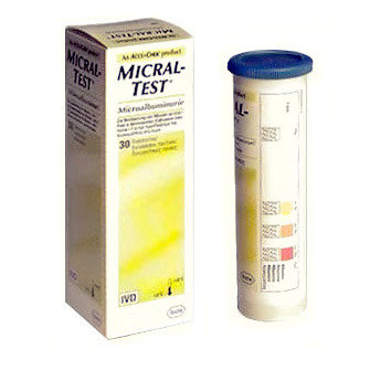 Визуальные тест-полоски Акку-Чек Микраль-Тест II Визуальные тест-полоски Акку-Чек Микраль-Тест II преднадначены для  иммунологического, полуколичественного определения микроальбуминурии до  100 мг/л